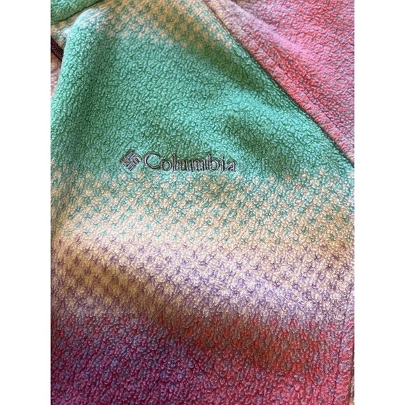 Girls Youth Columbia Size18/20 Lightweight Fleece Jacket Rainbow Outdoor Comfort - Picture 3 of 16